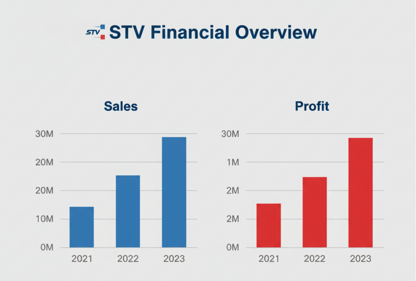 STVの経営状況を示すグラフ